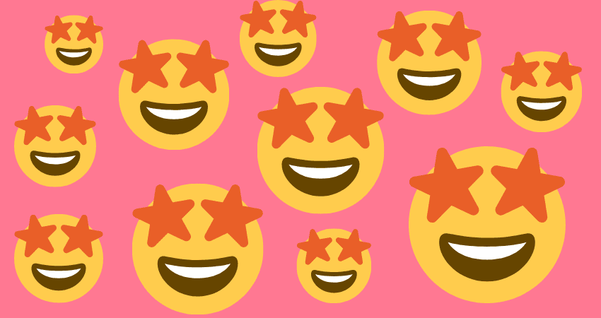 Smiley mit Stern Augen 🤩 Bedeutungen | Chats | Kopieren