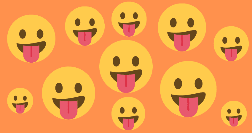 Smiley mit herausgestreckter Zunge 😛 Bedeutungen | Chats