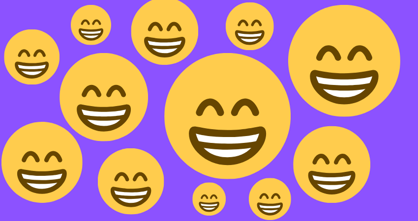 Grinsender Smiley mit zusammengekniffenen Augen 😁 Bedeutungen