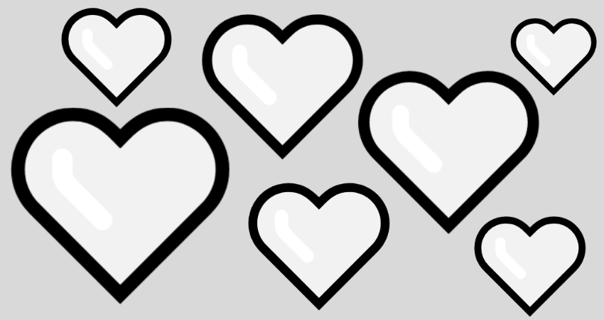 Weißes Herz Emoji Symbol 🤍 Bedeutungen | Chats | Kopieren